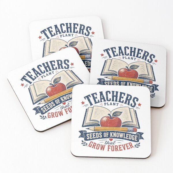 Item preview, Teacher Teachers Plant Seeds Of Knowledge That Grow Forever Motivational Slogan gift for Teachers and Educators designed and sold by LD ART.