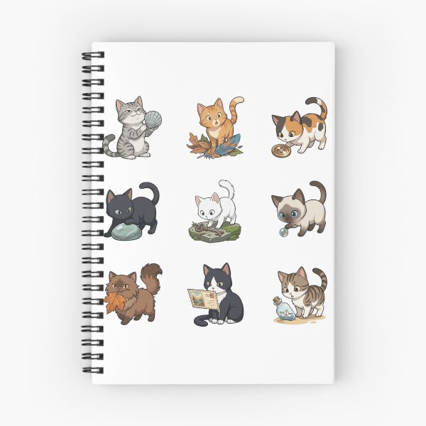 Item preview, Curious Cat Seashell Antique Key Bottle Cute Sticker Sheet    designed and sold by mood-draftsman.