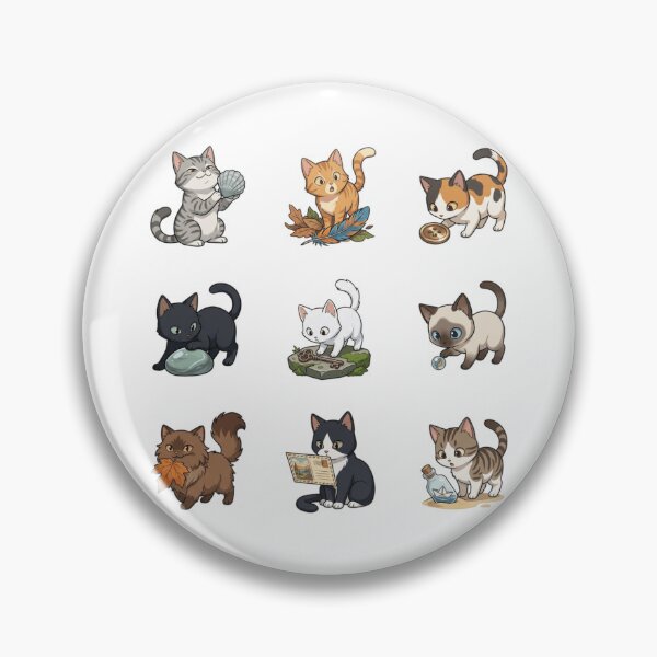 Item preview, Curious Cat Seashell Antique Key Bottle Cute Sticker Sheet    designed and sold by mood-draftsman.