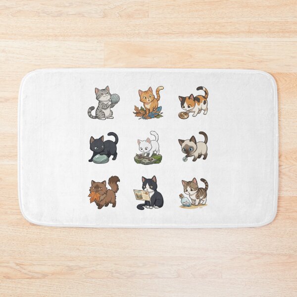Item preview, Curious Cat Seashell Antique Key Bottle Cute Sticker Sheet    designed and sold by mood-draftsman.