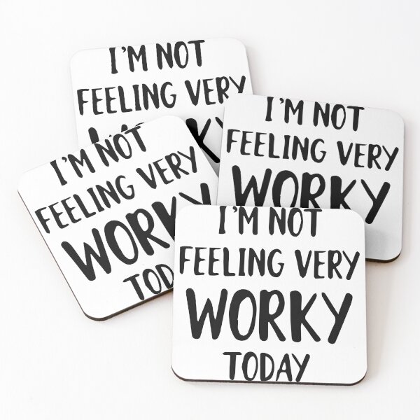 Item preview, I'm Not Feeling Very Worky Today Funny Work Humor Typography designed and sold by PIXeez⭐️⭐️⭐️⭐️⭐️.
