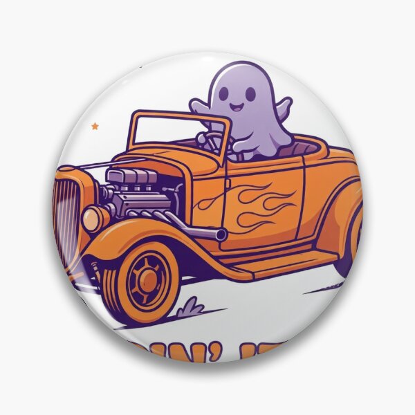 Item preview, Creepin' It Real — Cute Ghost Driving Vintage Hot Rod Halloween designed and sold by Dudas Garage & Outdoors.