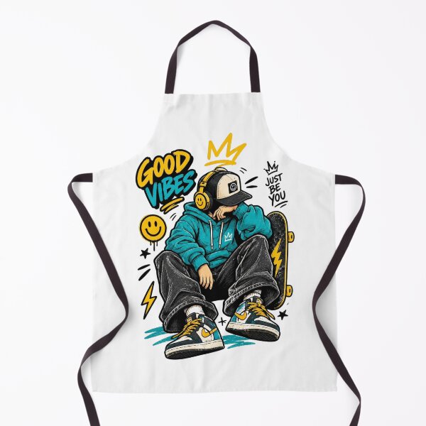 Item preview, Good Vibes Streetwear Skater Gen Z Graphic designed and sold by LarkLeaf.