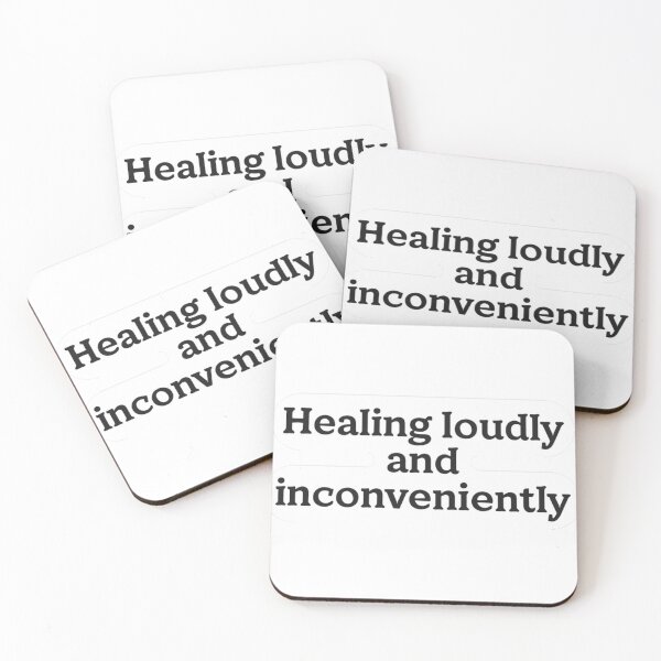 Item preview, Healing Loudly And Inconveniently Sticker designed and sold by MindfulMischief.