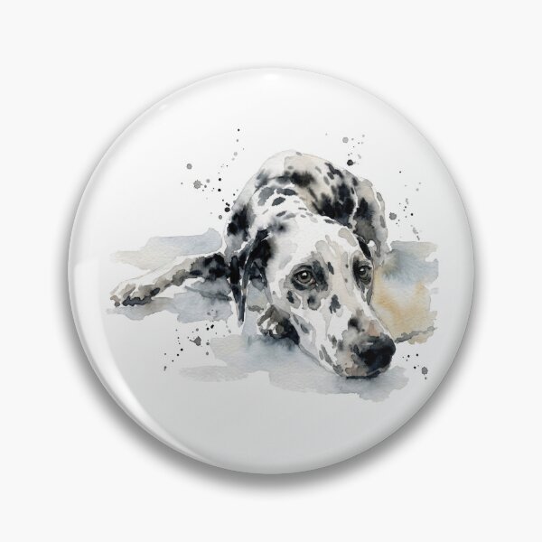 Item preview, Resting Dalmatian, Soulful Eyes in Gray Wash designed and sold by caracatita75.