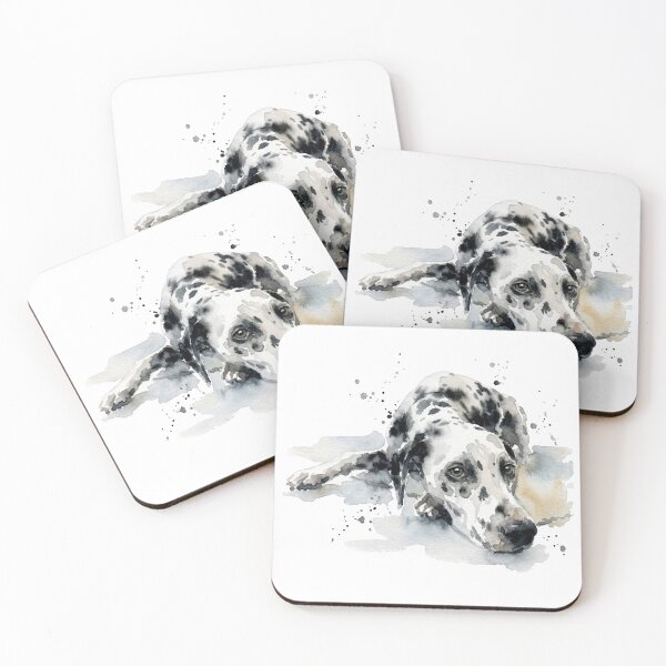Item preview, Resting Dalmatian, Soulful Eyes in Gray Wash designed and sold by caracatita75.