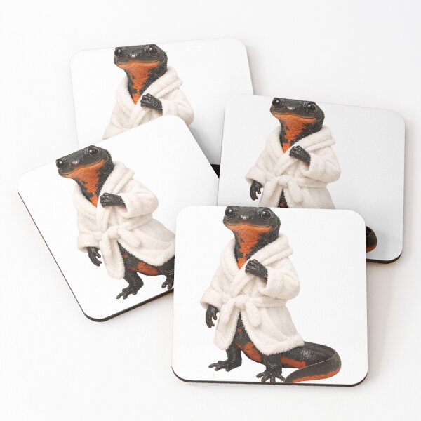 Item preview, Bathrobe Fire-bellied Newt designed and sold by Sillytoe.