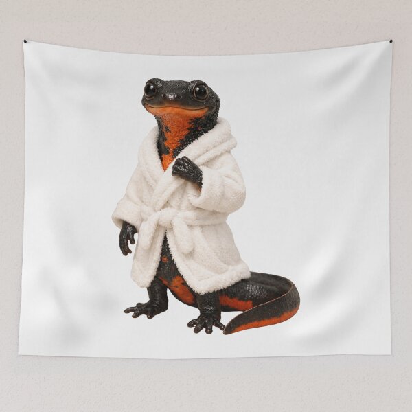 Item preview, Bathrobe Fire-bellied Newt designed and sold by Sillytoe.