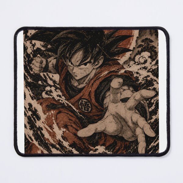 Item preview, Goku Vintage Ink Poster designed and sold by OrionInkVault.