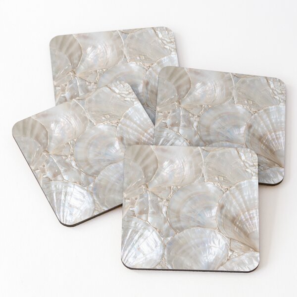Item preview, Mother of Pearl Sea Shell Mosaic designed and sold by CuriosityCasita.