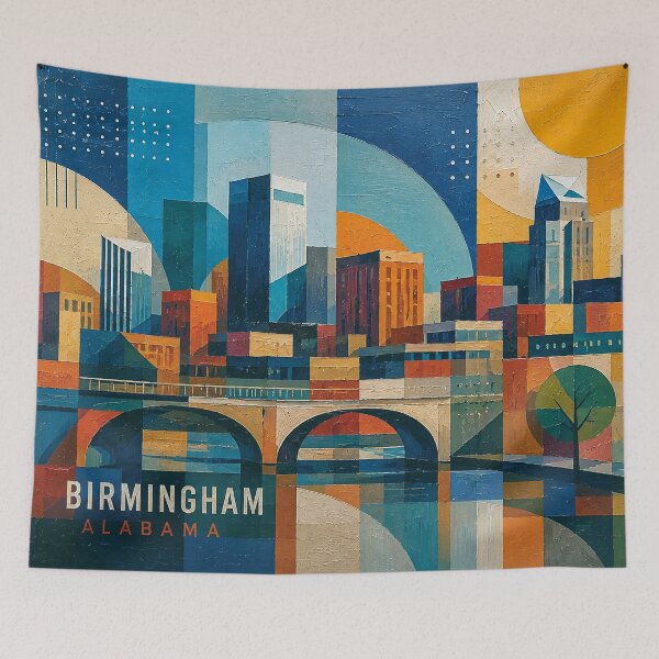 Item preview, Birmingham, Alabama Painting – Beautiful Place in the United States of America. designed and sold by GalleryKauffeld.