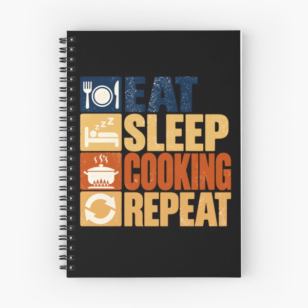 Item preview, Eat Sleep Cooking Repeat Chef Cook Foodie Kitchen Lover designed and sold by SkeletonsDanger.