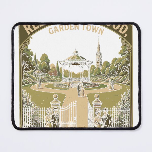 Item preview, Relax in Heywood Garden Town Vintage Travel Poster Graphic designed and sold by Alternative Eye.