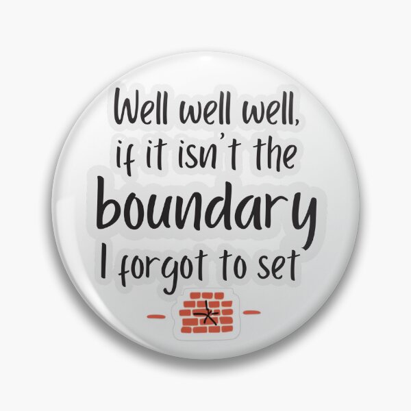 Item preview, Well Well Well Boundary Sticker designed and sold by MindfulMischief.