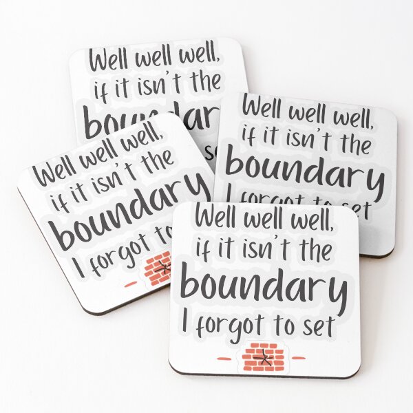 Item preview, Well Well Well Boundary Sticker designed and sold by MindfulMischief.