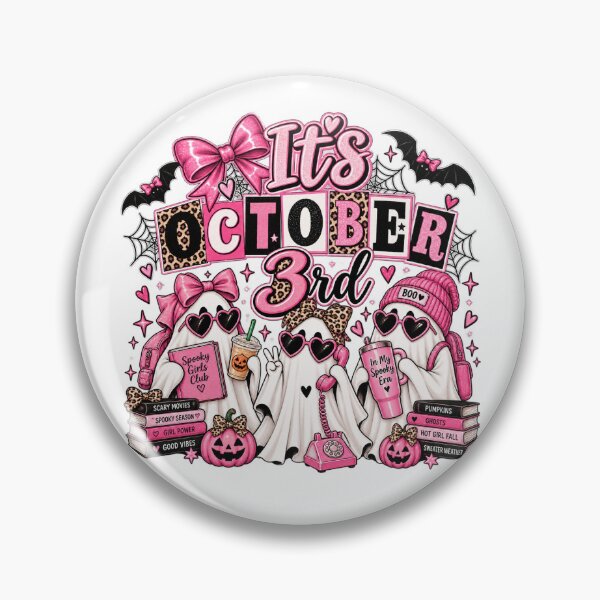 Item preview, October 3rd Pink Halloween Cute Ghosts designed and sold by EidosEmporiium.