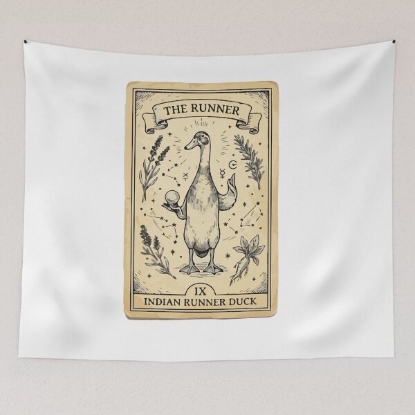 Item preview, Tarot Card Style Indian Runner Duck Mystical designed and sold by Arc2020.
