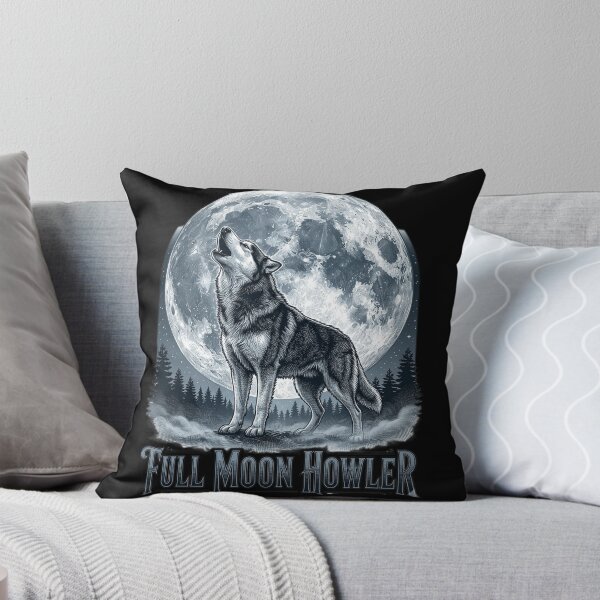 Item preview, Full Moon Howler Funny Werewolf Classic Monster Movie Dog  designed and sold by FurRealStudioCo.