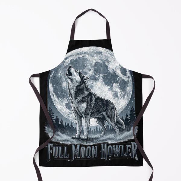 Item preview, Full Moon Howler Funny Werewolf Classic Monster Movie Dog  designed and sold by FurRealStudioCo.