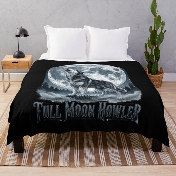 Item preview, Full Moon Howler Funny Werewolf Classic Monster Movie Dog  designed and sold by FurRealStudioCo.