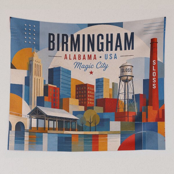 Item preview, Birmingham Postcard, Alabama – Beautiful City in the United States of America. designed and sold by GalleryKauffeld.