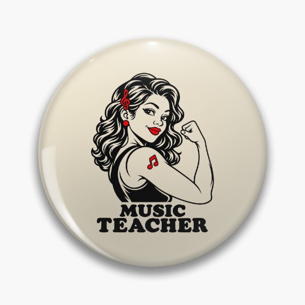 Item preview, Retro Music Teacher Strong Woman designed and sold by MavtM.