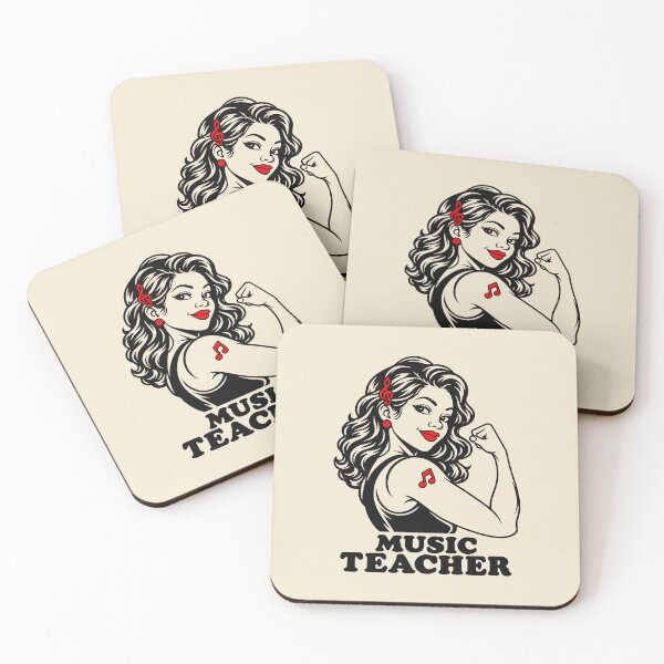 Item preview, Retro Music Teacher Strong Woman designed and sold by MavtM.