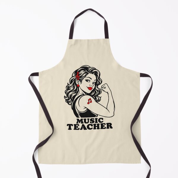 Item preview, Retro Music Teacher Strong Woman designed and sold by MavtM.