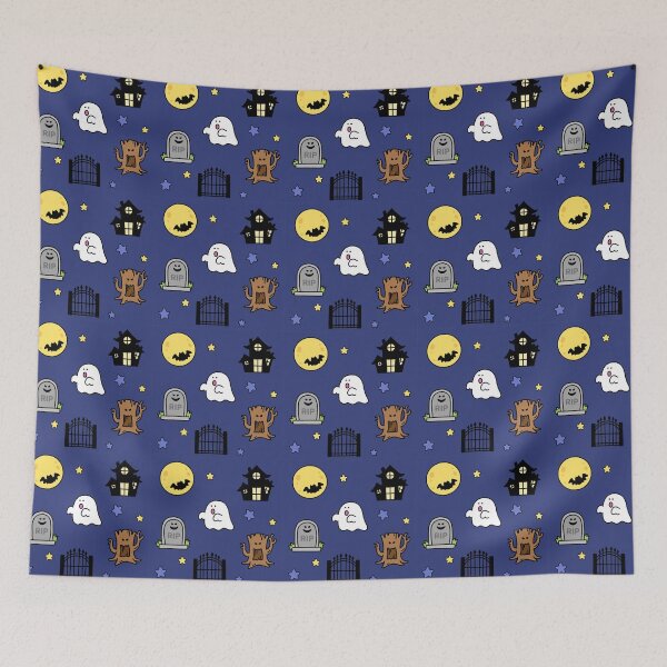 Item preview, Cute Halloween Pattern (Navy) designed and sold by salposi.