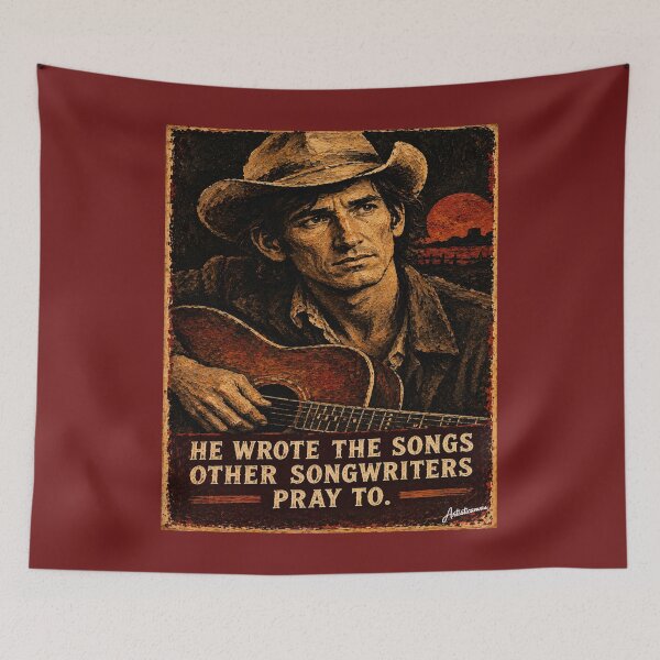 Item preview, Townes Van Zandt Portrait, Lonesome Poet of Americana designed and sold by Artisticanvas.