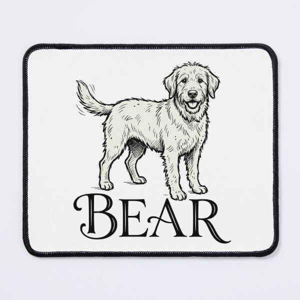 Item preview, Bear Goldendoodle Dog Sketch for Proud Bear Pet Parents and Doodle Lovers designed and sold by raedattia.