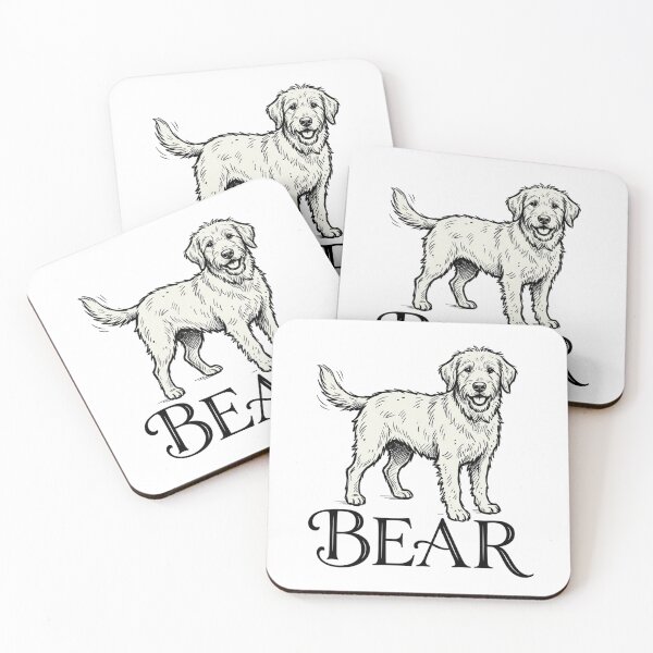 Item preview, Bear Goldendoodle Dog Sketch for Proud Bear Pet Parents and Doodle Lovers designed and sold by raedattia.
