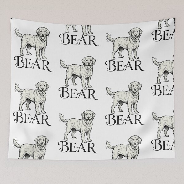 Item preview, Bear Goldendoodle Dog Sketch for Proud Bear Pet Parents and Doodle Lovers designed and sold by raedattia.