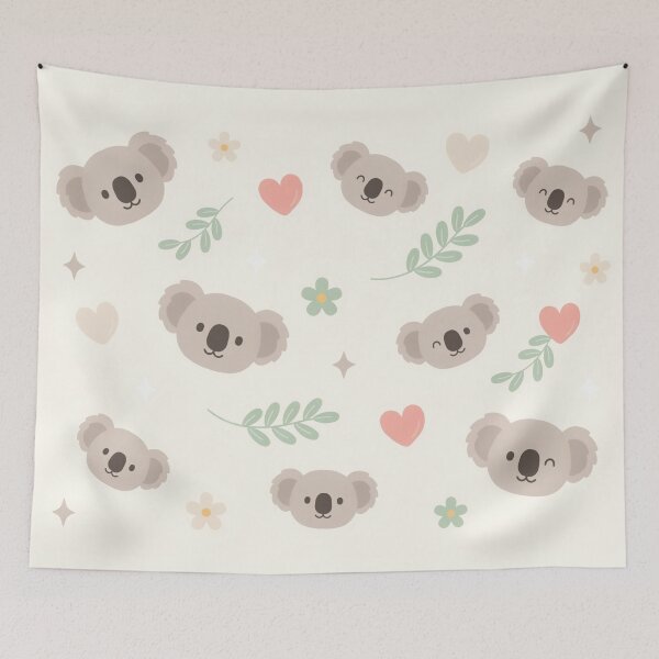 Item preview, 1. Koala Bears Floral Pattern designed and sold by NatArtSA.