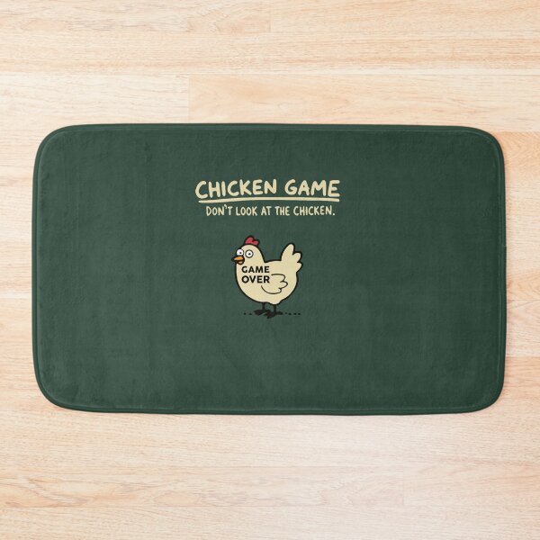 Aperçu de l'œuvre Jeu du poulet - T-shirt oversize « Ne regardez pas le poulet » créée et vendue par Vinacreationsy.