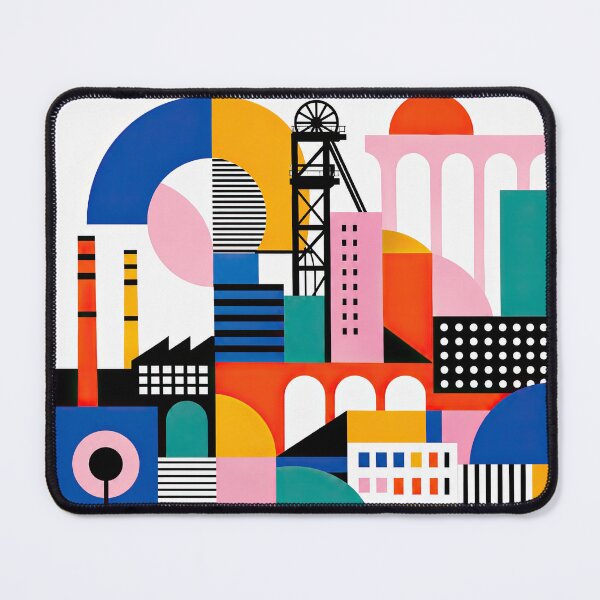 Item preview, Geometric graphic poster celebrating Esch-sur-Alzette, Luxembour designed and sold by ckybe.