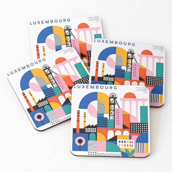 Item preview, Geometric graphic poster celebrating Esch-sur-Alzette, Luxembour designed and sold by ckybe.