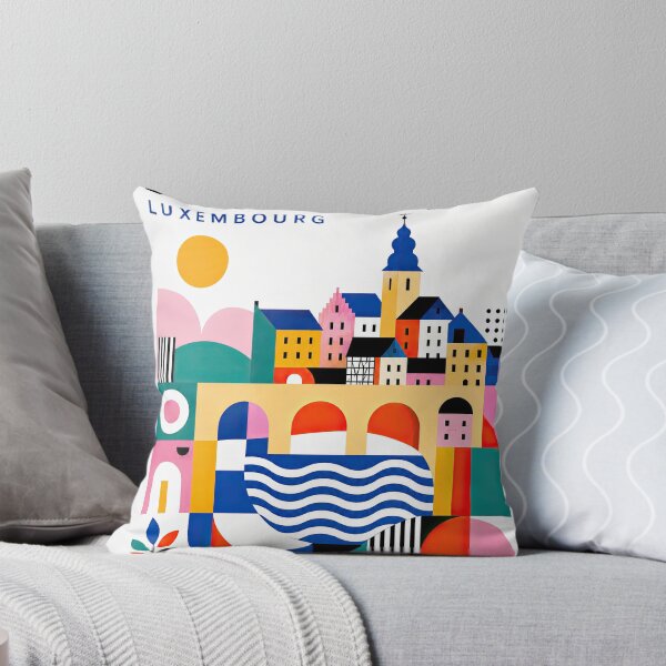 Item preview, Colorful geometric poster illustrating Diekirch, Luxembourg, wit designed and sold by ckybe.