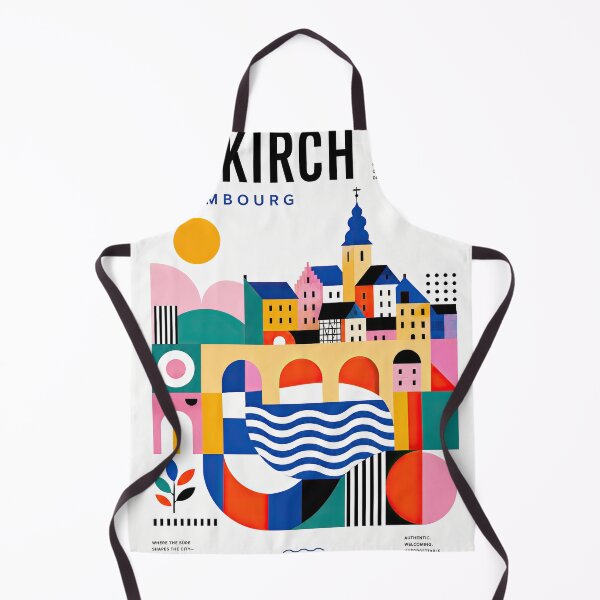 Item preview, Colorful geometric poster illustrating Diekirch, Luxembourg, wit designed and sold by ckybe.