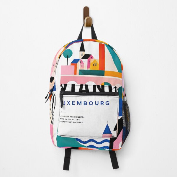 Item preview, Colorful geometric poster illustration of Vianden, Luxembourg, f designed and sold by ckybe.