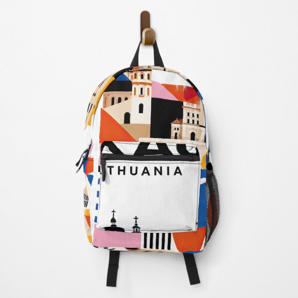 Item preview, Graphic poster illustration of Kaunas, Lithuania, featuring hist designed and sold by ckybe.