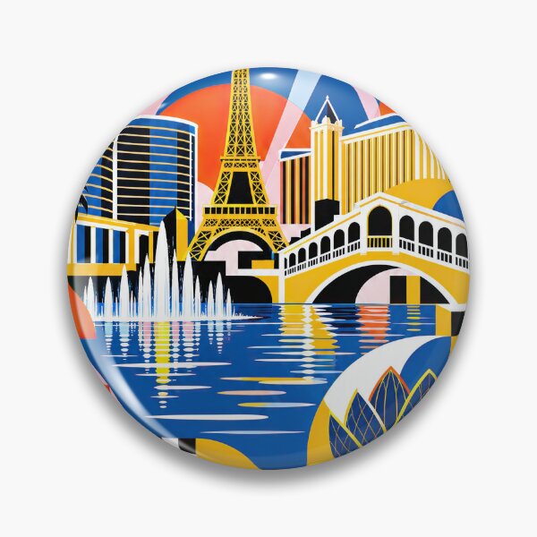 Item preview, Colorful travel poster featuring stylized landmarks, architectur designed and sold by ckybe.