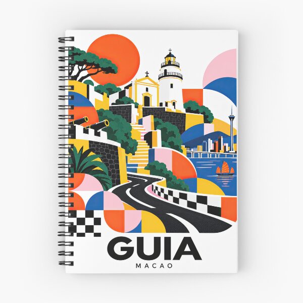 Item preview, Colorful illustrated travel poster featuring Macau landmarks, a designed and sold by ckybe.