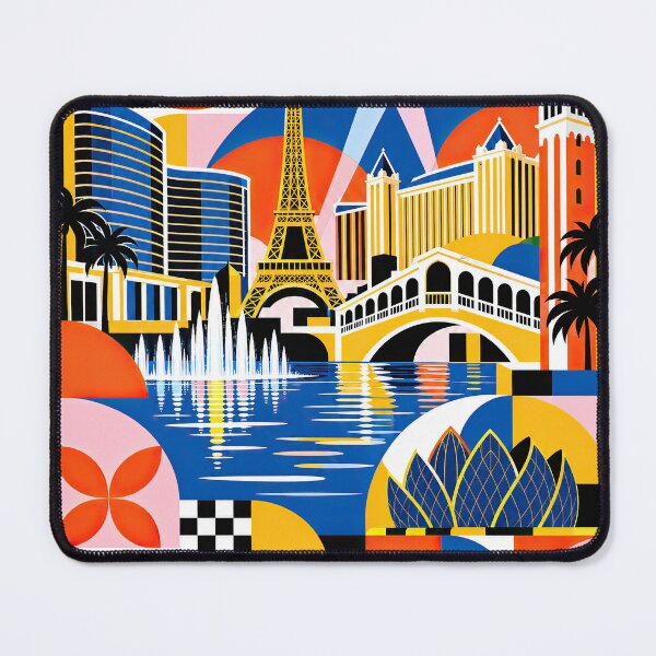 Item preview, Colorful travel poster featuring stylized landmarks, architectur designed and sold by ckybe.