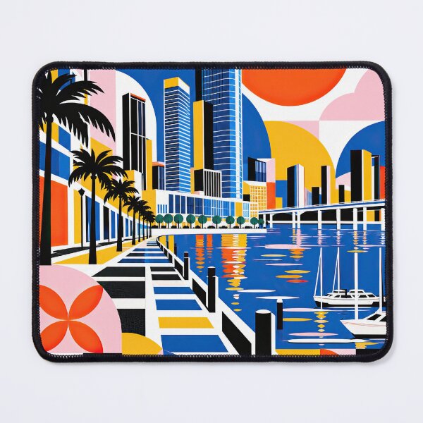 Item preview, Colorful geometric travel poster of Macau waterfront with designed and sold by ckybe.