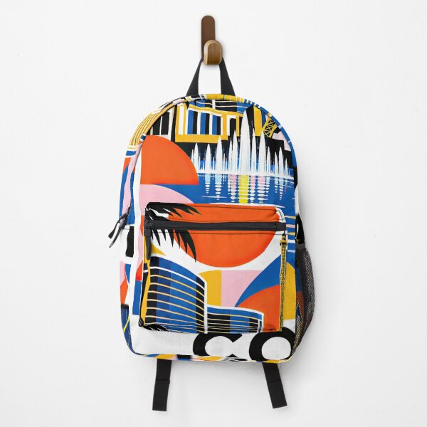 Item preview, Colorful travel poster featuring stylized landmarks, architectur designed and sold by ckybe.