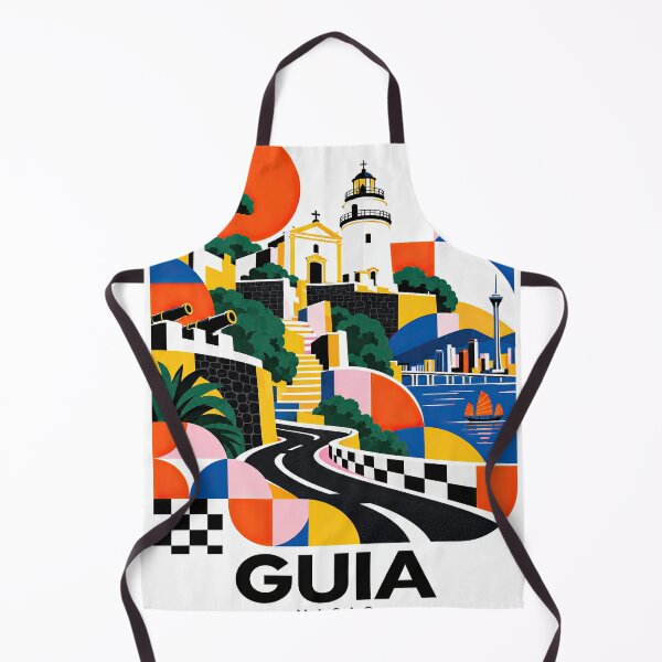 Item preview, Colorful illustrated travel poster featuring Macau landmarks, a designed and sold by ckybe.