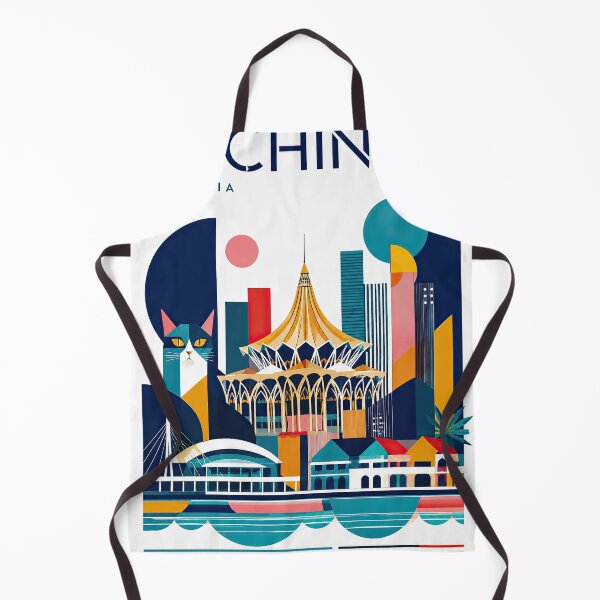 Item preview, Colorful geometric Kuala Lumpur travel poster featuring the designed and sold by ckybe.