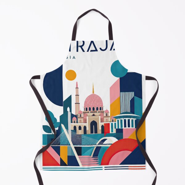 Item preview, Geometric travel poster depicting Putrajaya, Malaysia, with styl designed and sold by ckybe.