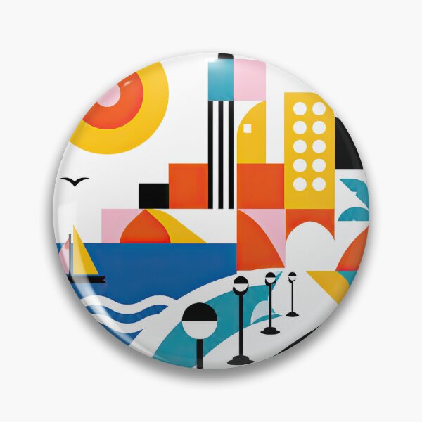Item preview, Colorful geometric illustration of Malta featuring abstract arch designed and sold by ckybe.